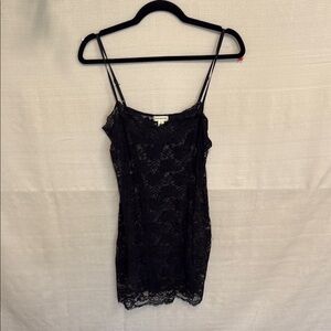 Urban Outfitters Black Embellished Fitted Camisole